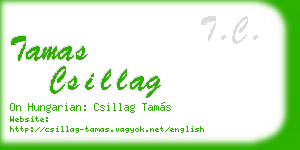 tamas csillag business card
